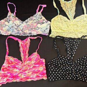 PINK Victoria’s Secret Bralette Set - Multicolor- Size Med/Set of 4